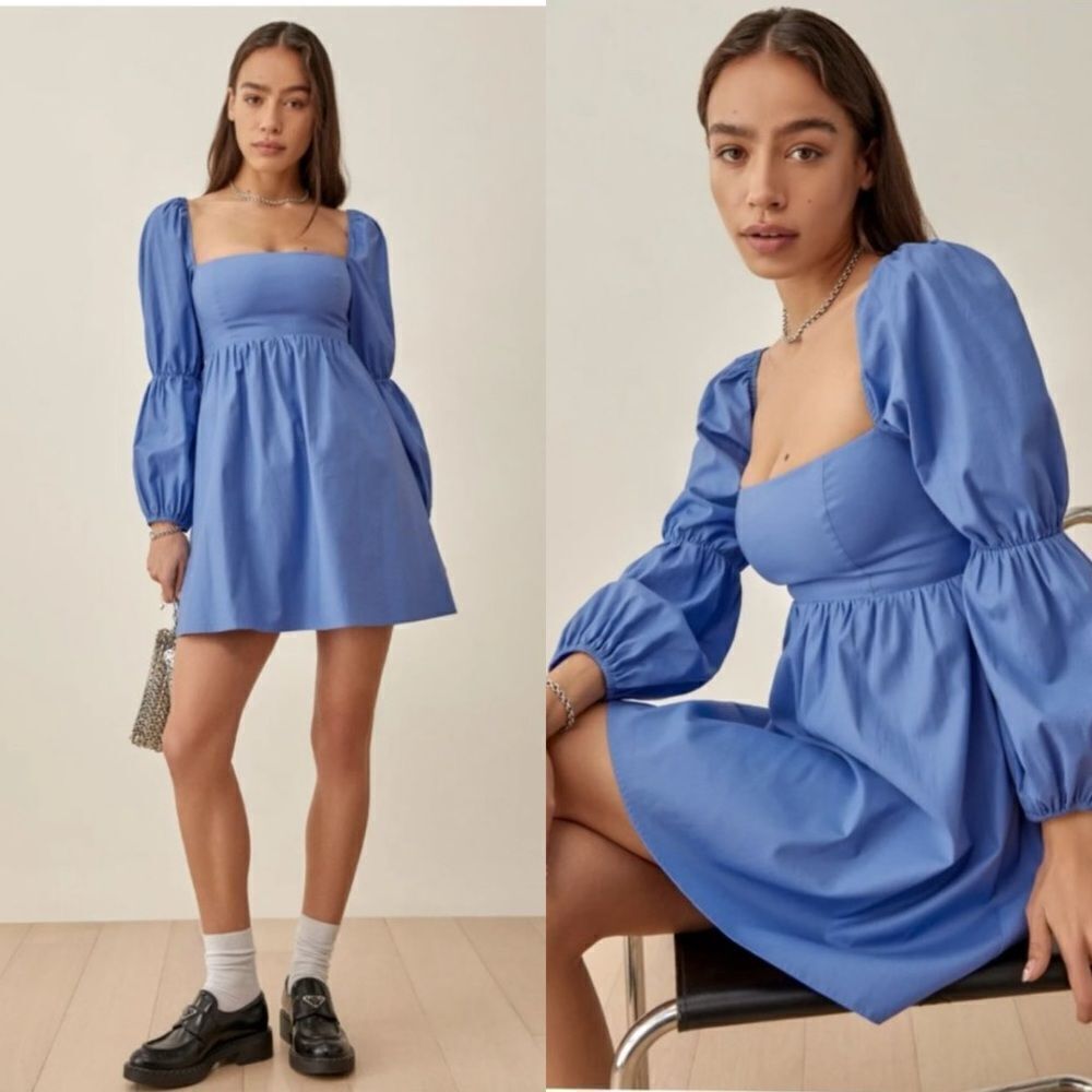 Nwt Reformation Michaela Dress - Dusk